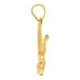 thumbnail image 2 of 14k Yellow Gold Unisex Dc Eagle Bird Height 20.1mm Pendant Necklace Charm Pendant for Women, 2 of 2