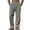 Gray, variant on Cmfcve Parrot Print Linen Pants for Men Summer Casual Yoga Pants Elastic Waist Drawstring Lightweight Gauzy Trousers