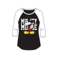 thumbnail image 2 of Mickey Mouse Name SJ Small Fashion 3/4 Sleeve Top, 2 of 2
