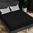 thumbnail image 2 of Extra Deep 35cm Fitted Sheets Queen King Size Soft Microfiber Mattress Bed Cover, 2 of 20
