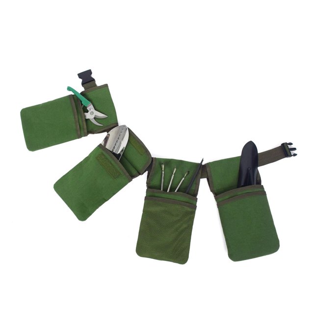 29 x 15 cm (verde) Cuatro bolsas Herramientas de jardín Riñonera Organizador de herramientas desmontable Bolsa de herramientas impermeable