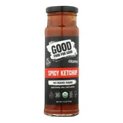(6 Pack) Good Food For Good Organic Spicy Ketchup, 9.5 Oz