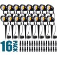 thumbnail image 1 of Luces de paisaje SUNVIE 12W, paquete de 16, LED impermeable 3000K, 1 of 7