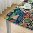 thumbnail image 4 of BANET Elastic Tablecloth Square Fits Square Tables, Waterproof Fitted Table Cloth, Polyester Wipeable Table Cover for Picnic Party White, 4 of 7