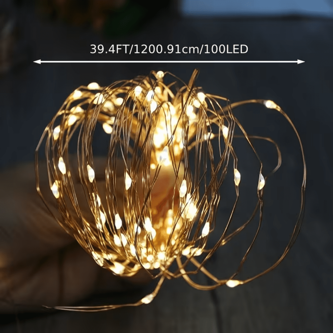 8-Piece Set Warm Colored Solar Fairy Light String, 330 Led Outdoor Solar Christmas Lights, 8 Modes Of Wired Solar Flashing Light String, For Christmas Trees, Wedding Parties, Gardens And Courtyards