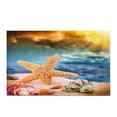 thumbnail image 2 of CADecor Sea Star and Colorful Shells on Coastline Bath Mat Soft Bathroom Rugs Doormat 30x18 inches, 2 of 2