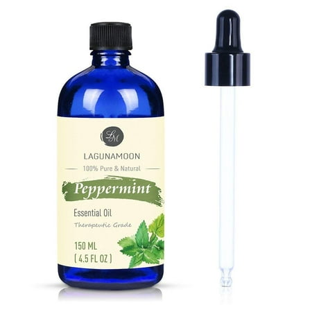 Peppermint Essential Oil, 150ML Therapeutic Grade Aromatherapy Pure Essential Oils for Diffuser, Humidifier, Massage, Aromatherapy, Skin & Hair
