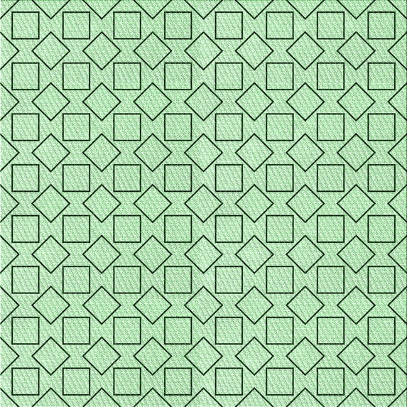 Ahgly Company Machine Washable Indoor Square Transitional Mint Green Area Rugs, 4' Square