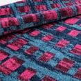 thumbnail image 6 of Ladole Rugs Stylish Contemporary Elegant Smooth Boston Collection Carpet Area Rug in Geometric Pattern in Pink, 5x8(5'3" x 7'6", 160cm x 230cm), 6 of 6