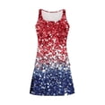 thumbnail image 5 of Danhjin 4th of July Tankini Swimsuits for Women Independence Day's 3 Piece Sets Tankini Top with Skirt and Brief Printed Tummy Control Bathing Suit, 5 of 6