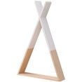 thumbnail image 1 of Estante de madera de tres esquinas, estante decorativo montado en la pared para la habitación de los niños y las decoraciones del dormitorio, decoración de bricolaje, blanco, 1 of 5