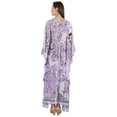 thumbnail image 4 of Moomaya Women's Sexy Swimsuit Cover Up Caftan Kimono Sleeve Beachwear Sheer Kaftan, 4 of 7