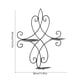thumbnail image 3 of Candelabro de pared de metal | Diseño de pergamino colgante de hierro negro | 3 bandejas de velas | Apliques decorativos de pared | Inicio Sala de estar Dormitorio Decoración de comedor | 14,17 x, 3 of 6