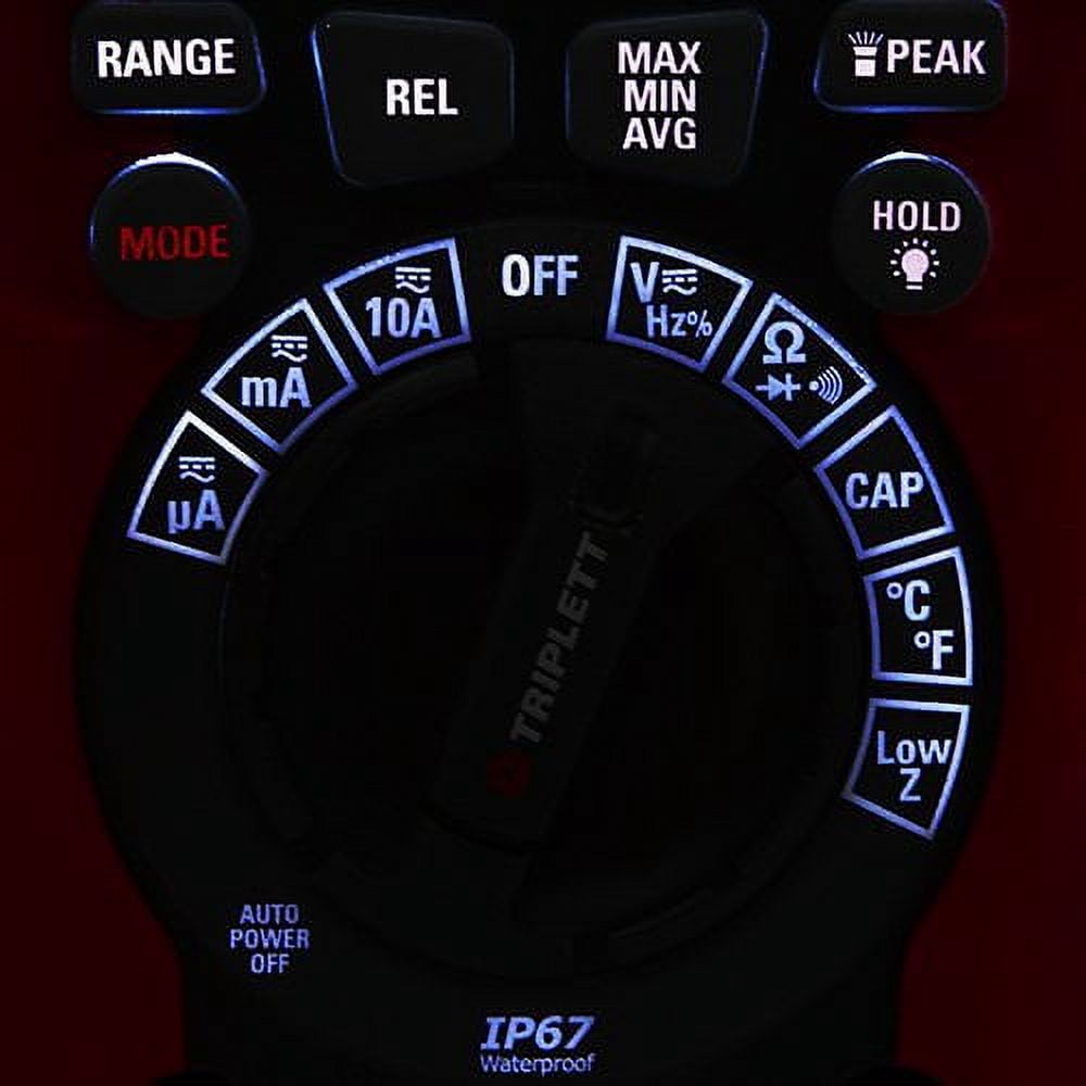 Triplett MM650 6000 Count True RMS High Performance Digital Multimeter, Waterproof