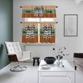 thumbnail image 4 of Sweet Home Kitchen Curtains Sets for Windows 24 Inch Length, Black White Plaid Bow Horizontal Stripes Rod Pocket Window Treatments Tier Curtains and Valances Set for Bedroom/Bathroom, 4 of 8