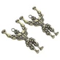 thumbnail image 1 of Fitness Enthusiast Bodybuilder Shape Charms 2Pcs Durable Zinc Alloy Keychain Decorations For Gym Use And Home Decoration, 1 of 5