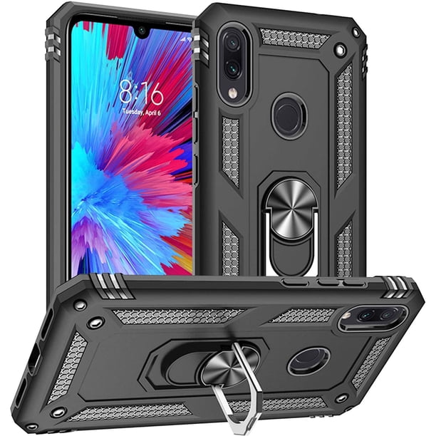 Funda de teléfono para Xiaomi Redmi Note 7 de Uso Rudo Shockproof + Cristal 9D