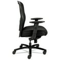 Basyx by HON VL705 Big and Tall Mesh Chair Mesh Back/Fabric Seat Black