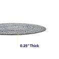 thumbnail image 5 of Two Tone Cotton 15" Round Woven Placemat Sets, 4-Pack Black, 5 of 7