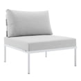 thumbnail image 6 of Modway Harmony 10-Piece  Sunbrella® Outdoor Patio Aluminum Sectional Sofa Set in Gray Gray, 6 of 10