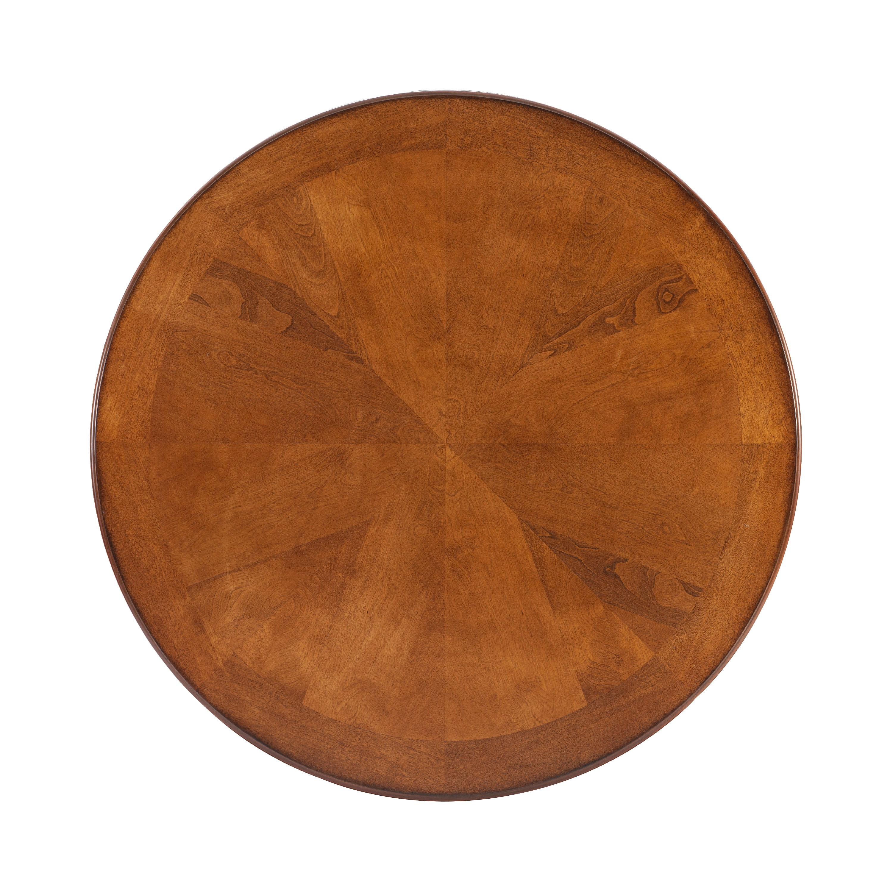 Roselyn 5-Piece Counter Height Pub Set, Brushed Faux Medium Cherry Wood with "Matte Pewter and Bronze" Metal