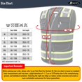 thumbnail image 5 of Chaleco de seguridad JKSafety Hi-Vis de malla negra para hombre y mujer XXL, 5 of 5