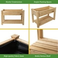 thumbnail image 5 of (2 pack) Expert Gardener Natural Wood Raised Garden Bed 4ft L x 2ft W x 31 in H for Outdoor Use, 5 of 11