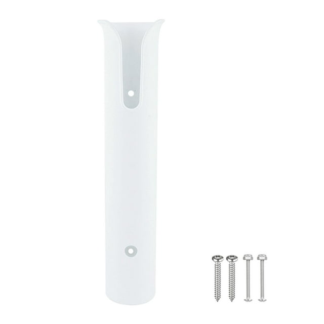 Almencla Fishing Pole Rack Adjustable Fishing Accessories Portable Bracket Tube Organizer White