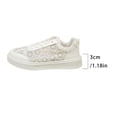 thumbnail image 6 of HEWUQI Flower Lace Shoes for Women Breathable Orthopedic Lightweight Non Slip Athletic Walking Shoes Lace up Arch Support Comfortable Sneakers White Size 5.5, 6 of 6