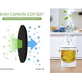 thumbnail image 5 of 6 Pcs Compost Bin Charcoal Filters,Black Activated Charcoal Filters,Indoor Kitchen Round Replacements Sheets,Compost Bucket Filter Cotton,Filter Cotton for Blocking Odor (Black), 5 of 8