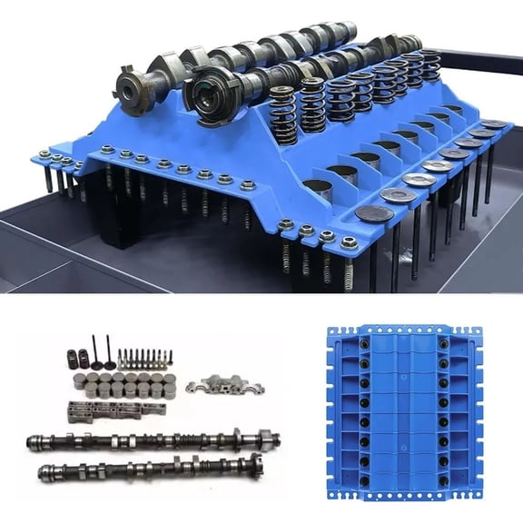 Engine Cylinder Head Parts Storage Tray, Valves Springs Organizer Tool, Lightweight 17.5X15.7X8Inch For Engine Repair