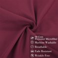 thumbnail image 3 of PiccoCasa 2 Pack Soft Microfiber Pillow Case, 14" x 20", Burgundy Envelope Closure, 3 of 8