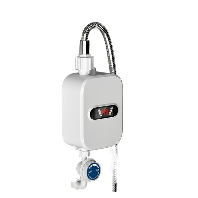 3500W Instant Electric Water Heater Fast Heating Mini Small Electric Kitchen Treasure Thermostatic Shower Shower Set