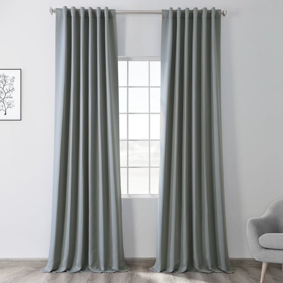 Half Price Drapes Blue Fir Room Darkening Curtains for Bedroom (1 Panel), 50W X 84L