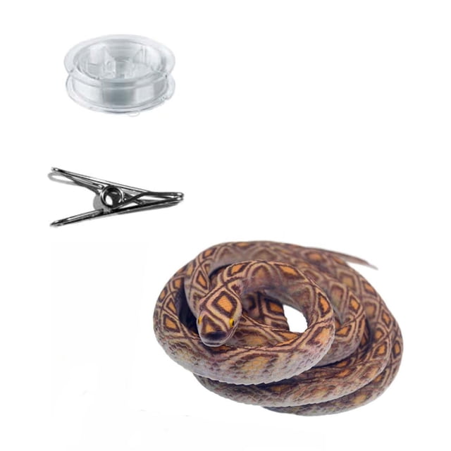 ¡Venta caliente! Broma de serpiente con clip de cuerda: broma de serpiente con clip, broma de serpiente en una cuerda que la gente, broma de serpiente de golf DIY con cuerda y clip