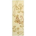 thumbnail image 4 of SAFAVIEH Soho Piper Floral Wool Area Rug, Ivory/Orange, 6' x 6' Square, 4 of 7