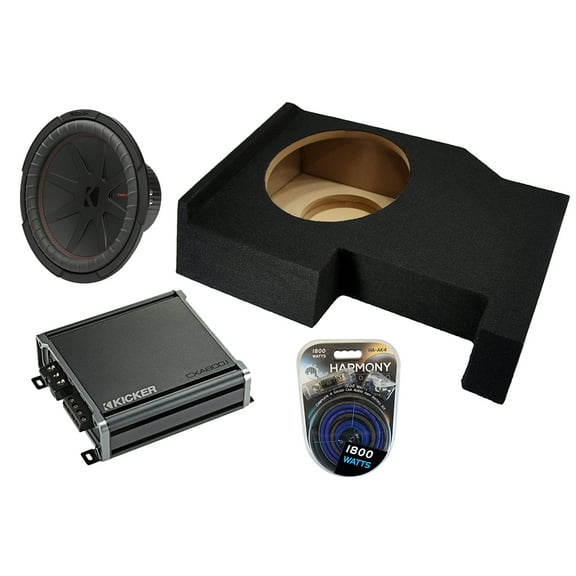 Kicker Chevy Silverado 2014 - 2018 48CWR124 12"Sub, 46CXA8001 1600W Amp & Sub Box