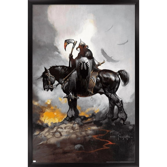 Frank Frazetta - Death Dealer 1 Wall Poster, 22.375" x 34" Framed