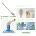 thumbnail image 5 of FURNIX Stainless Steel Water Bucket Bottle Brush,Long Handle Scrubbing Brush,Cleaning Buckets Nylon Bristles,Long Bottle Cleaning Brush,Water Bottle Brush with Bendable Replacement Brush Head, 5 of 9