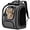 Gray, variant on Cat Backpack Carrier, Large Space Cat Bubble Backpack, Breathable Cat Carrier, Shaded Dog Backpack Carrier, Ergonomic 3D Design for Travel, Hiking, Walk, Suitable for Shopping, Car, Vet, Gray
