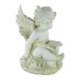 thumbnail image 2 of Northlight 11.5" Ivory Sitting Cherub Angel with Book Outdoor Patio Garden Statue, 2 of 4