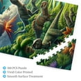 thumbnail image 3 of 500 PCS 500 Piece Vibrant Jigsaw Prehistoric Dinosaur,Enjoy The Puzzle Solving Process,Stress Relieving Pleasure,Classic Prehistoric Animal Wooden Puzzle,Creative Activity Hobbies For Adults, 3 of 6