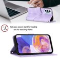 thumbnail image 6 of Tarise Phone Case for Samsung Galaxy A32 5G Case, Premium PU Leather Card Holder Wrist Strap Magnetic Closure Flip Stand Function TPU Interior Book Cover for Samsung A32 5G Wallet Case, Purple, 6 of 7