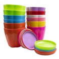 thumbnail image 1 of 12 juegos de macetas de plástico de colores con bandejas (colores aleatorios), 1 of 5