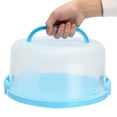 thumbnail image 2 of Portable Round Cake Dome Holder Container Carrier Keeper with Collapsible Handles & Clip Lock, BPA Free, 2 of 6