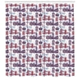 thumbnail image 3 of Ambesonne London Shower Curtain, City Landmarks Sketch, 69"Wx84"L, Pale Blue Eggplant, 3 of 3