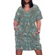thumbnail image 1 of Vestido holgado de gatos folclóricos suecos para mujer vestido elegante con bolsillo vestidos de moda, 1 of 6