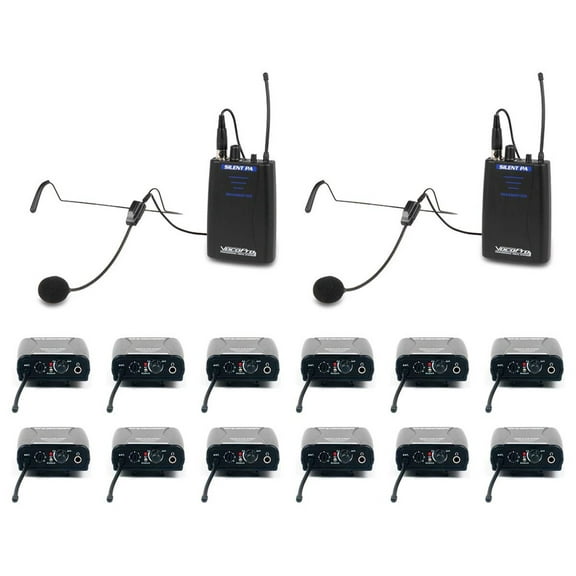 VocoPro SilentPA-IFB-12 One-Way Communication System With 12 Receiver, 902-927.2mHz