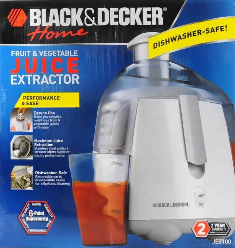 Black+Decker Juice Extractor, Off White - Dirhami - درهمي