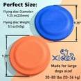 thumbnail image 4 of Dog Flying Disc (2 Pack) - Durable Rubber Flying Disc Dog Toy - 9.25" Indestructible Rubber Dog Flying Disc - for Medium Large Dogs, 4 of 5